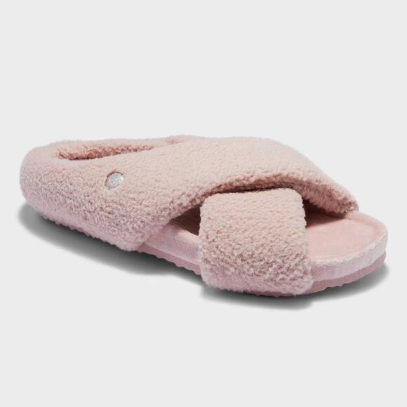 Dluxe By Dearfoams Slippers Women's Size Medium 7-8 No Sweat Comfort Memory Foam - Picture 1 of 7